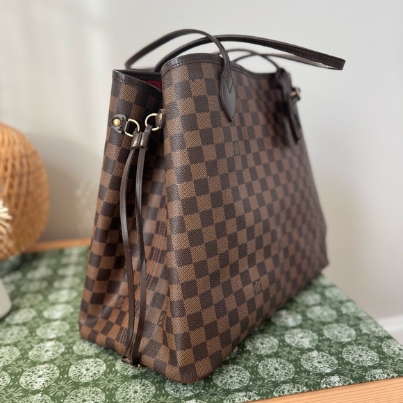 Louis Vuitton Neverfull GM Damier Ebene Large Tote Travel Bag - Picture 13 of 14